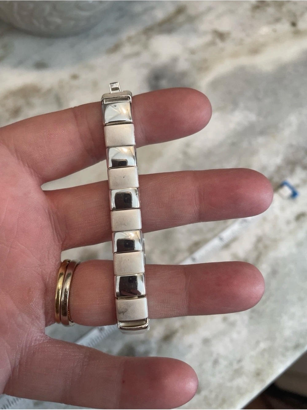 Napier Silver Link Tennis Bracelet